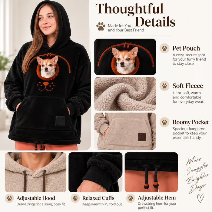 Sherpa Dog Carrier Hoodie