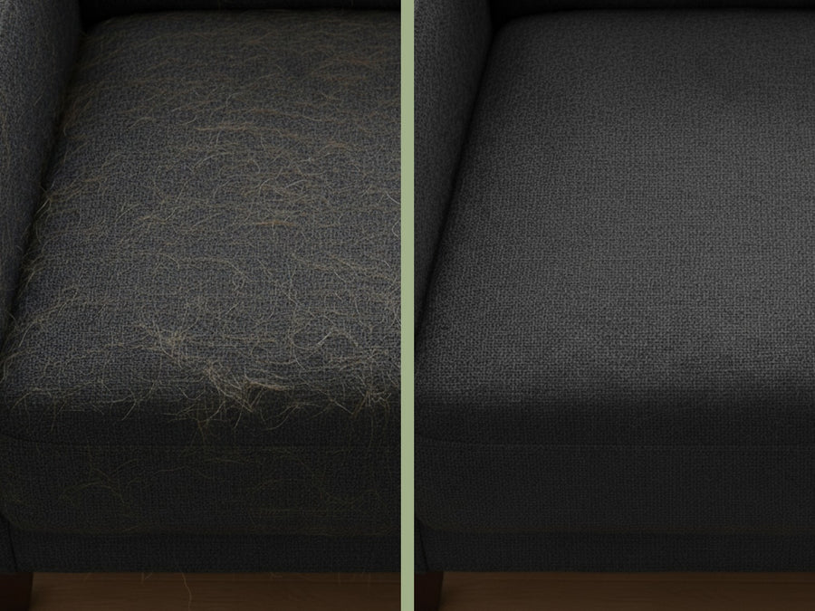 Sofa before and after