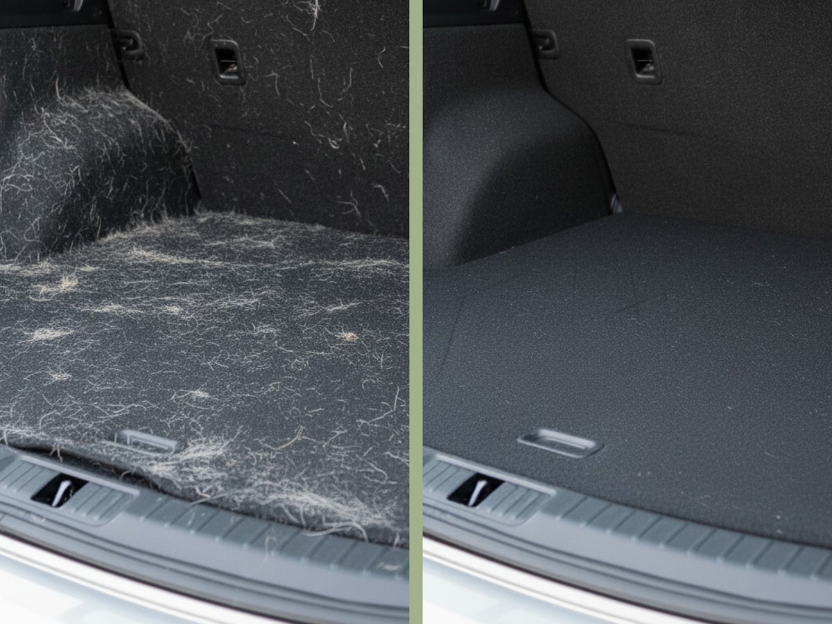 Car boot before and after