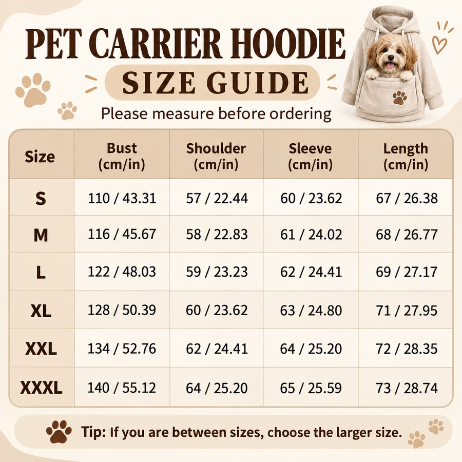Sherpa Dog Carrier Hoodie