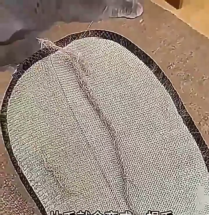 Wiping pet hair off a black coat